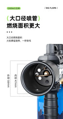 Outdoor Garden Tools BBQ Handheld Large Caliber Fierce Fire Spray Gun Card Portable Fire Gun Smoking Accessories