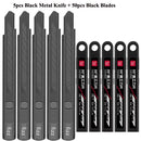 Fizz Metal Utility Knife Blade Paper Cutter Aluminum Alloy Pocket Knifes with Self-Locking Design Stationery Supplies