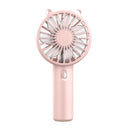 USB Handheld Mini Fan USB Rechargeable Cooling Fans Cute Portable Night Light Summer Small Pocket Fan Cartoon Mute Fans