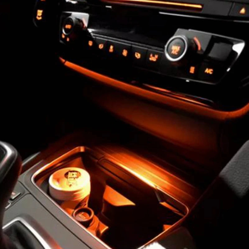 Ambient light for F30 F32 BMW 3 series lighting interior ashtray atmosphere decorative lamp styling central control armrest box