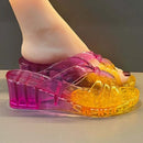 New casual women's transparent slippers