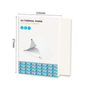 A4 Thermal Paper 200 Sheet Fanfold Printing Paper for Thermal Printer L81/A81/ A80 Compatible with PeriPage A40 BPF-free