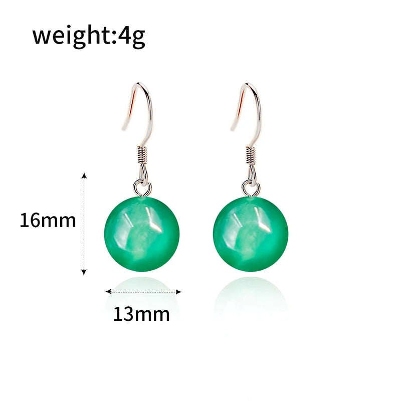 Game Valorant Earrings Valorant Sage Green Ball Pendant Earring Ear Clips for Women Men Cosplay Accessory Prop Gift