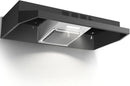 24 inch Under Cabinet 280CFM Black Ducted/Ductless Kitchen Stove Vent with 2 Speed Fan LED Bulb Range Hood