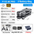 SJRC F11S 4K Pro 5KM Drone 4K Profesional GPS Dron With Camera Foldable 2 Axis Stabilized Gimbal 5G WiFi FPV Drones Ship from US
