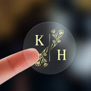 Custom Gold Foil Stickers Wedding nvitation card gift box Personalized Round logo Bridal Party Decoration Hebrew Minor Language