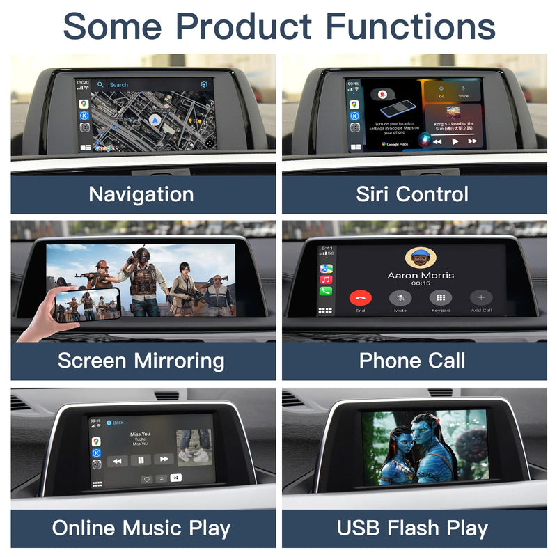 Wireless CarPlay Android Auto For BMW NBT CIC system 1 2 3 4 5 X1 X3 X4 X5 F20 F21 F23 F30 F31 F34 F35 F10 F11 F48 F25 F26 F15