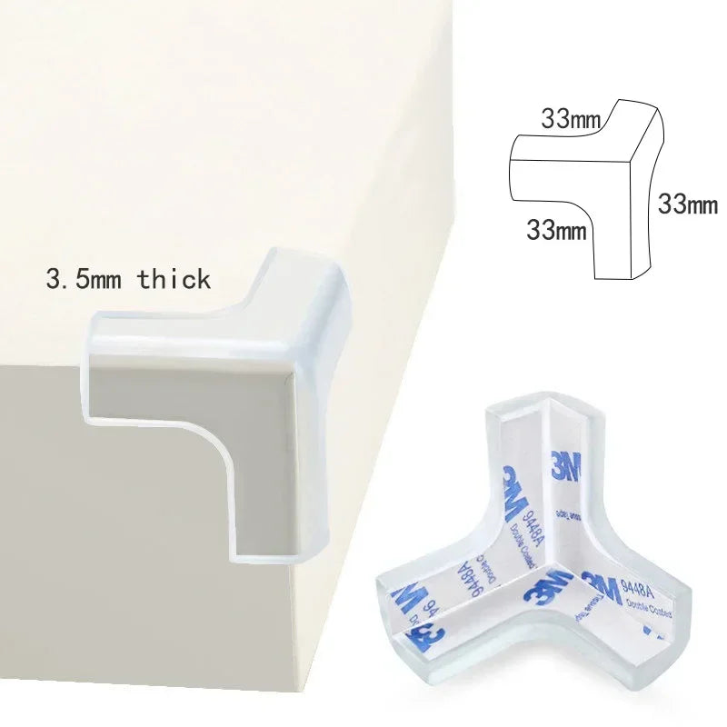 12PCS Baby Safety Silicone Protector Table Corner Edge Protection Cover Electric Socket Protection Children Anticollision Guards