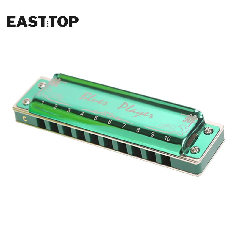 EASTTOP PR020 10 Holes Diatonic Harmonica Blues Harp Diatonic 10 Hole Blues Professional Harmonica Musical Instruments