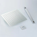 BAKALA 12 inch Stainless Steel Shower Head With Arm Wall Mounted Ultra thin Rain Shower Heads With Shower Arm  CP-1212A