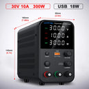 Wanptek Laboratory Power Supply 30V 5A 30V 10A 60V 5A 120V 3A Adjustable with USB fast Charging Regulator DC Power Supply