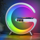 9 Zoll Kabelloses Ladegerät Standwecker Bluetooth Lautsprecher LED Lampe RGB Nachtlicht für iPhone Samsung Schnelle Ladestation