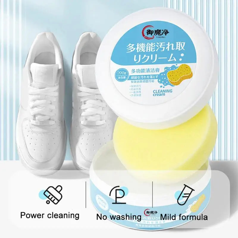 Shoe Foam Cleaner Shoe Whitener For Sneakers Sneaker Cleaner Safetly Cleans Dirt Grime On All Fabric Types Cleaning Shoes Tool