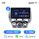Junsun Wireless CarPlay Android Auto Car Radio for Honda Fit Jazz City 2002 2003 2004-2007 RDS GPS 4G WIFI Multimedia autoradio
