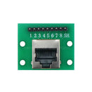 1 Stück RJ45 Adapterplatine auf XH2.54 Modularer Ethernet-Anschluss-Adapter Netzwerkschnittstelle + Breakout-Board + Stiftleiste