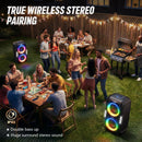 W-KING 250W MAX Party Wireless Bluetooth Speaker Portable Speaker 12 Custom Deep Bass Powerful Boom Box Design with USB Playback