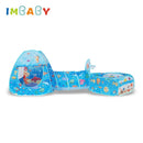 IMBABY Toys Tent Indoor Balls Pool 3 in1 Children's Tent Foldable Crawling Tunnel Outdoor Camping Tent Children's Room House