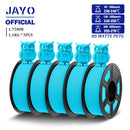 JAYO 5Rolls PETG Filament 1.75mm High Speed PETG 3D Printer Filament 1.1KG/Roll High Flow Speedy Matte 3D Printing Materials