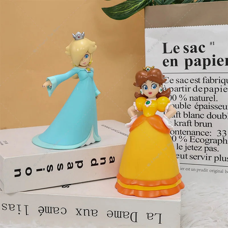 Mario Bros Action Figures Mario Princess Peach Princess Daisy Rosalina Bowser PVC Model Toys Christmas Gift