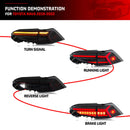 LED Tail Lights for Toyota RAV4 2019-2023 Start-up Animation Sequential Turn Signal Rear Lamps Assembly