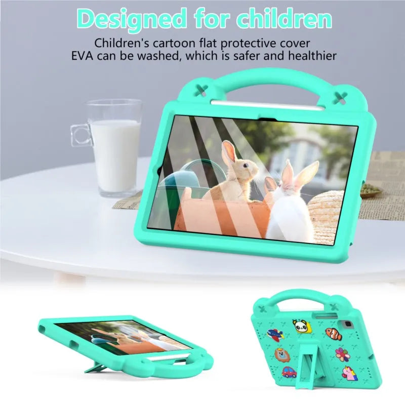 Case For Samsung Galaxy Tab A7 S6 Lite 10.4 Inch S5E S6 10.5Inch Shock Proof Full Body Kids Children Safe Non-toxic Tablet Cover