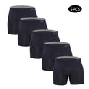 5 Stück neue Herrenunterhosen Polyester Boxershorts Unterwäsche Mann Pack Unterhosen Herren Marke Sexy Homme Boxer Shorts Männliche Eisseide Slips