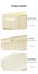 Kitchen Storage Box Retractable Multifunctional Storage Basket Cabinet Desktop Snack Spice Storage Box Fridge Kitchen Organizer