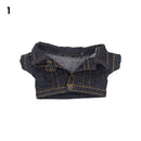 10CM Doll Clothes Fashion Tops Denim Jacket Casual Wears Jeans Pants For 1/12 Dolls Clothes Accessories Kids Toys