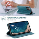 Leather Cases for iPhone 14 13 12 11 Pro Max Mini XR XS Max 8 7 6s Plus SE 2022 2020 Wallet Folio Flip Cover Rfid Blocking