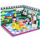 194PCS City Building Blocks Sets Kits Friends House Bedroom Kitchen Model 3 IN 1 Deform Brinquedos Educational Toys for Girls