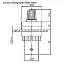 LA42DWQ-22 1K 2K 5K 10K 20k 50k 500k 22mm Diameter Pots Rotary Potentiometer Converter Governor Inverter Resistance Switch