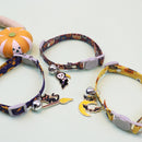 Pet Halloween Cat Collar Cat Adjustable Collar with Bell & Metal Charm Easter Ornament Accessories Supplies for Cats and Puppies