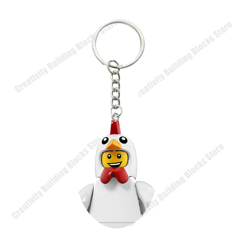 Hot Selling Classic Series keychain Mini 3D Character Model Set Building Blocks Assembling Toys Children's Birthday Gifts