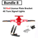 Motorcycle License Plate Holder and LED Turn Signal Light For Yamaha MT07 MT10 For Kawasaki Z750 Z800 For BMW R1200  Accessories