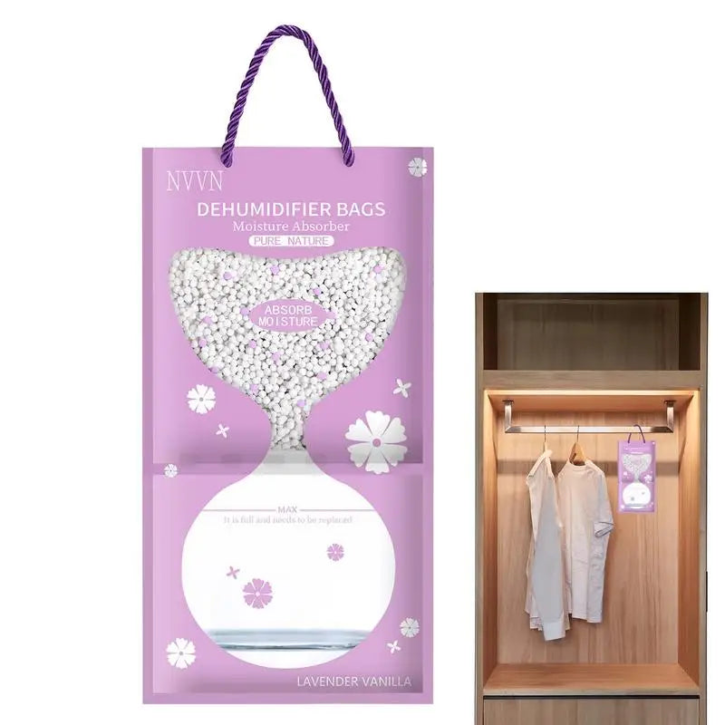 Moisture Absorber Hangings Bags Dehumidifier Closet Bag Fragrance Free Moisture Bag For Meeting Room Clothes Bathroom Hotel