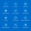 Robot Window Cleaner Liectroux YW710 Laser Sensor,Double Water Spray,Strong Vacuum,Home Wall Glass Cleaning Robot,App Control