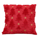 Christmas Tree Pillow Covers 45x45cm Soft Plush Pillowcase Couch Cushion Case for Couch Sofa Holiday Festivals Winter Home Decor