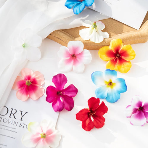 50PC Großhandel Günstiger Künstliche Blumen DIY Scrapbook Süßigkeitenbox Valentinstag Kranz Heim Hochzeit Dekoration Falsche Seidenkirsche Kopf