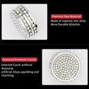 1Pcs Bling Volume Knob Covers Decals Audio Control Button Stickers Decor Trims Car Accessories for VW Volkswagen Golf GTI Jetta