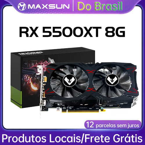 MAXSUN AMD Series Radeon RX580 8G Graphics Cards RX5500XT Video Card RX6500XT 4G RX5700 for Gaming Computer GPU Card