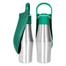 Dog Water Bottle 27oz Stainless Steel Travel Water Dispenser Pet Accessories 2 In 1 Dog Water Bowl For Travel Outings Camping