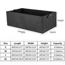 Felt Grow Bag Rectangle Planting Nursery Pot Outdoor Garden Flower Planting Bag with Handle Garden Vegetable Planting Container