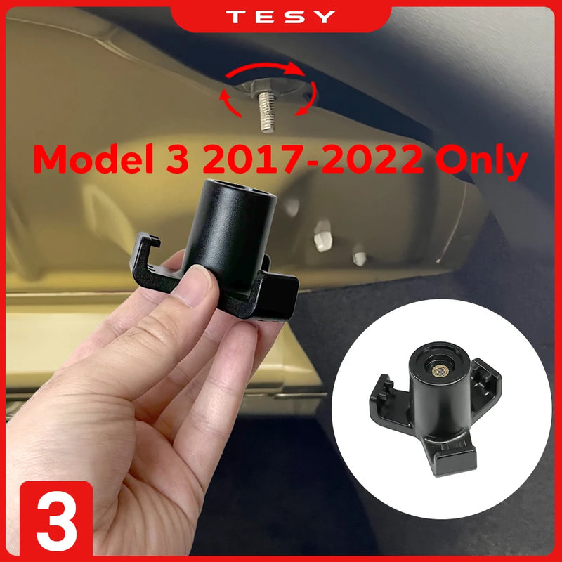 For Tesla Model 3 2022 Trunk Hook Grocery Bag Hook Car Pendant Accessories Luggage Compartment Glove Bag Hook 2022 2021