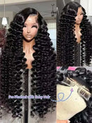 The Silk Cascade | 40-Inch HD Lace Front Deep Wave Human Hair Wig