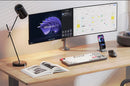 NB H180 Double monitor desk Holder Arm Gas Spring Full Motion 17"-27" LCD TV Mount ergonomic dual arm clamp bracket 2-9kgs each