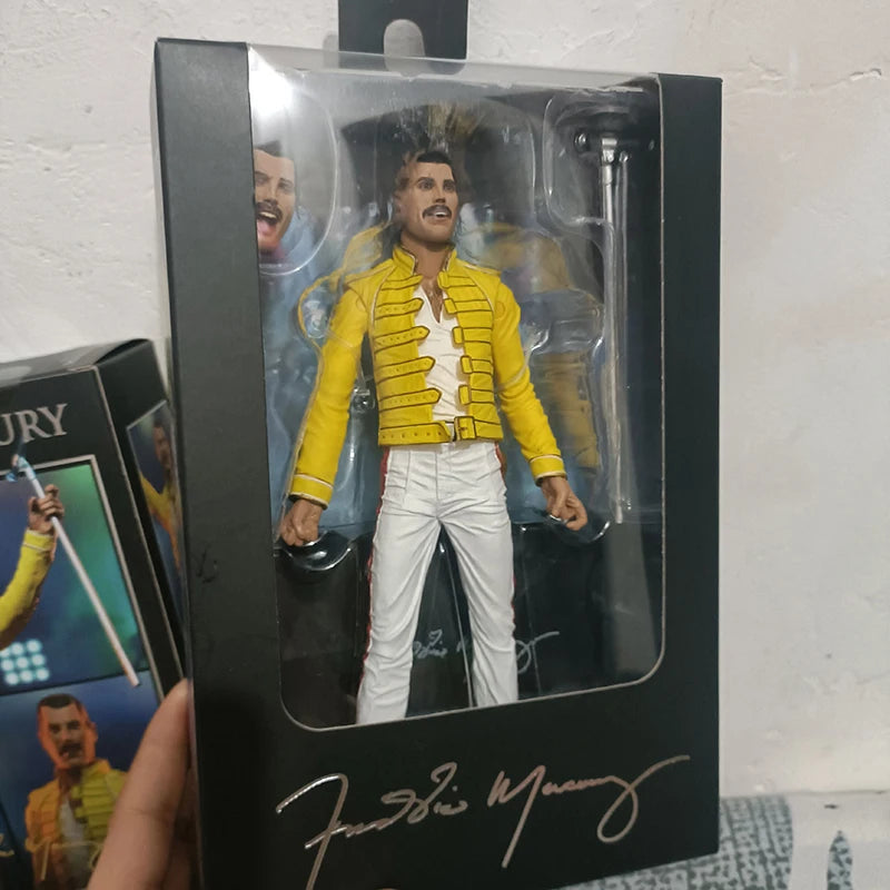 Live At Wembley Stadium Queen Freddie Mercury Action Figure Collectible Model Toy Doll Birthday Gift