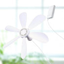 XIAOTREE USB Ceiling Fan DC 5V Air Circulator Fan 6 Detachable Blades Portable Hanging Ceiling Fans Camping Fan for RV & Home