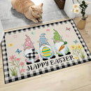 1Pc Lovely Gnome Print Door Mat Easter Motif Entrance Pad Washable Bath Rug Area Carpet For Kitchen Balcony Terrace Home Decor