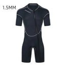 New DEMMET1.5/3M Neoprene Men's Short Sleeve Wetsuit Front Unzipper Snorkeling Surfing Swimsuit Keeps Warm