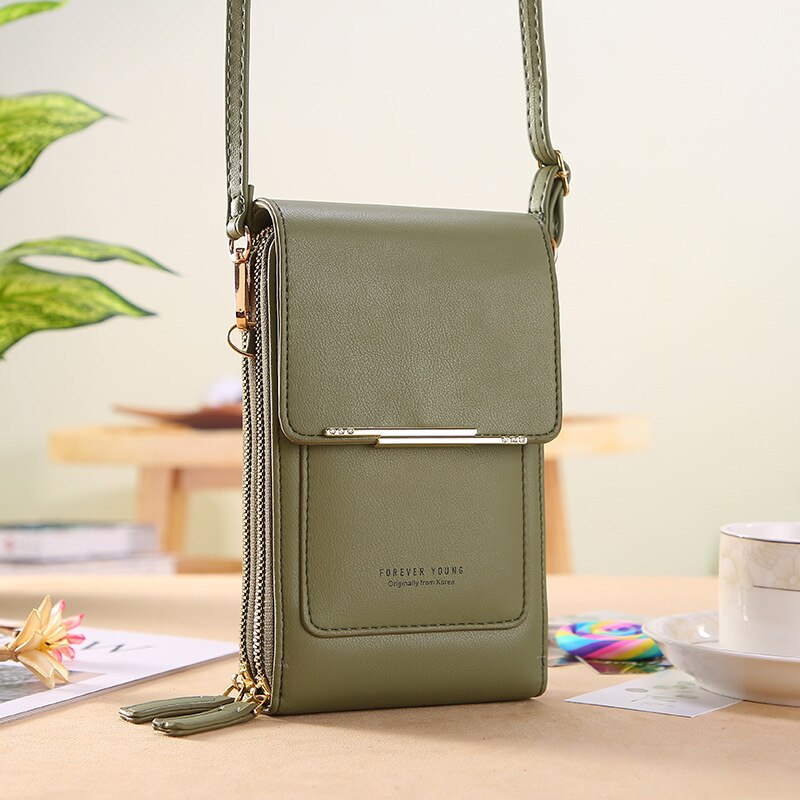 Brand Mini Crossbody Shoulder Bag Women High Quality Cell Phone Pocket Ladies Purse Clutch Fashion Leather Hasp Handbags Female